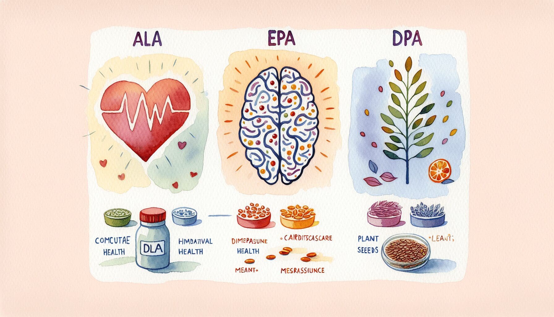 探索Omega-3奧秘：ALA、EPA、DHA與DPA對您健康的影響