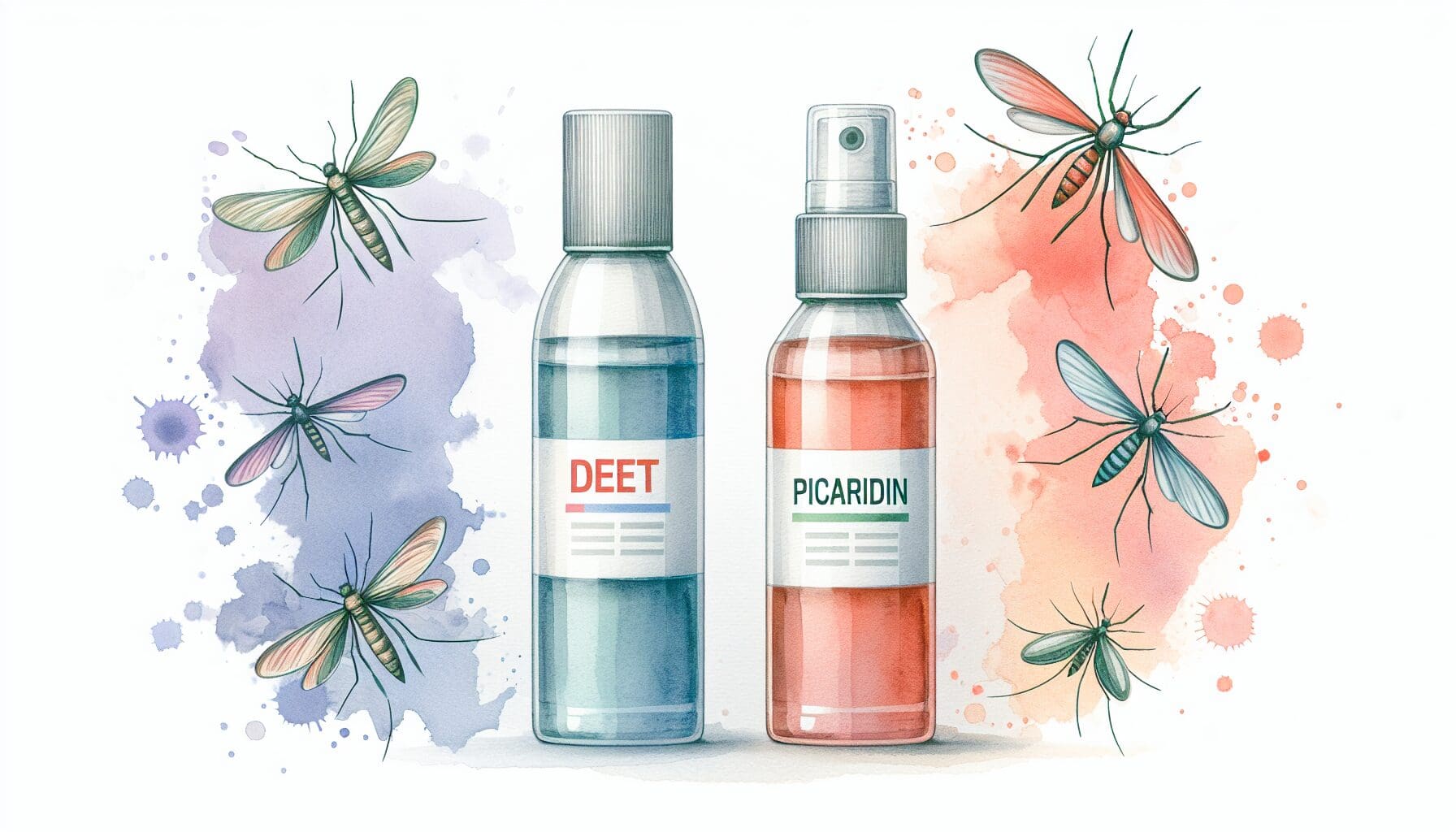 防蚊液選擇指南：DEET與派卡瑞汀的安全性與效果比較