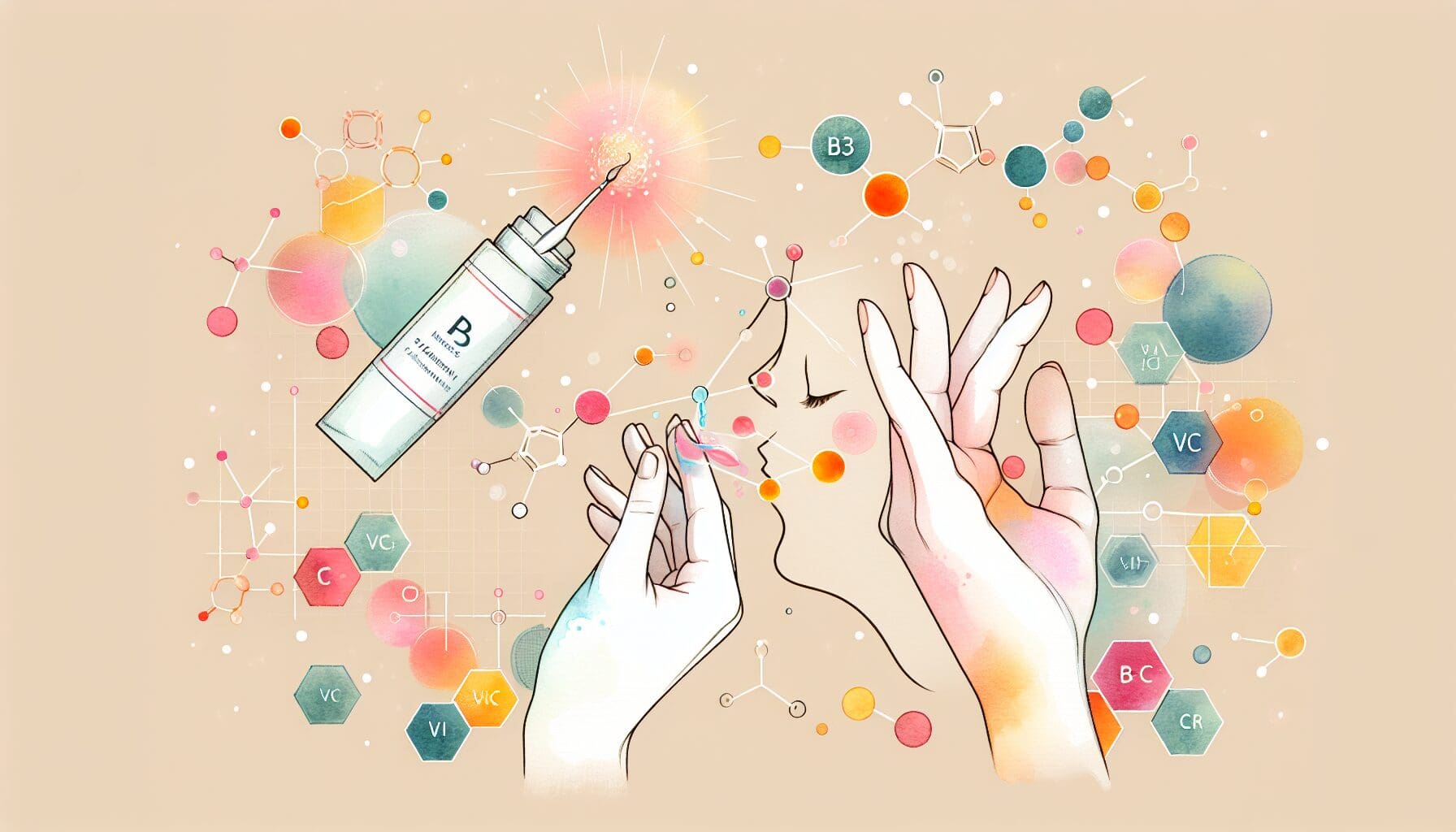 皮膚保養品的真相：維他命B3與C的抗老化與護膚效用解析